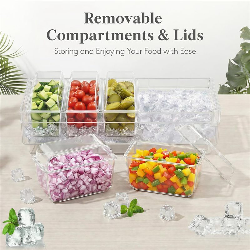 A25F-Soğutulmuş Sos Kapları, P - Garnish Tray Set incelemesi ve fiyatı